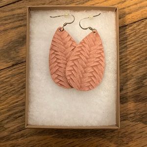 Nickel and suede blush knit